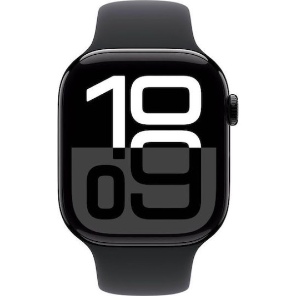 Apple Watch Series 10 Aluminium 42mm Jet Black/Black Sport Band (S/M)